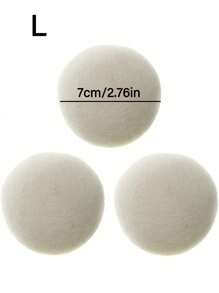 1/2pcs Solid Laundry Ball, Premium Natural Wool Dryer Balls - Replace Dryer Sheets & Fabric Softener - Laundry Balls For Dryer Dryer Sheets Clothes Anti-Static Laundry Wool Drying Balls, Reusable Softener, Wool Drying Balls, Washing Machine Accessories