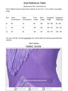 Vestido de baile latino para damas, vestido de competición con lentejuelas y flecos, vestido de baile latino asimétrico con flecos, vestido para actuación en el escenario