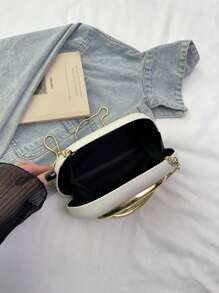 Bolsa Clutch Caixa de Decoração de Metal Vintage, Nova Bolsa de Ombro e Transversal para Festa, Baile de Formatura e Noite para Mulheres, Vermelho Borgonha