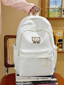 Lightweight Backpack For Middle School, High School, University Students, Suitable For Spring Hiking, Stylish Design - Multicolor - View 2