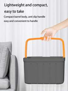 1set Wastewater Separate Mop, Rotating Mop, No Hands Washing Mop, 360 Degree Rotating Wringing Mop, 3 Pole Dirty Water Separation Bucket 1, Mop Plate 1, Mop Cloth 2, Home Flat Absorbent Mop