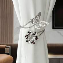 1 件奢华 Metalloc 蝴蝶和花朵窗帘夹