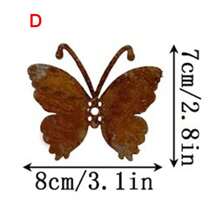 1 Stück rustikale Metall Schmetterling Statue, lebendiger und energiegeladener Schmetterling, Heimdekoration, Außengarten Dekoration, Outdoor Wandkunst, Muttertag, Abschlussgeschenk