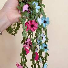 Grüner Blumendraht Stirnband mit Gänseblümchen Blumen Muster, Braut Haarschmuck aus synthetischen Fasern, Frühling/Sommer
