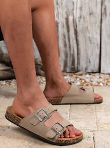 Men's Comfortable Retro Open Toe Sandals - Adjustable Strap, Casual Walking Shoes - Suitable For Indoor And Outdoor Use