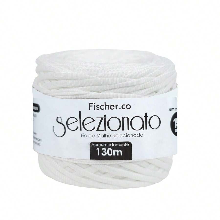 Selected Knitting Yarn 15mm 130 Meters Various Colors - Card 1 - 06 OF WHITE - View 1
