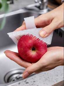 1pc Multifunctional Silicone Fruit And Vegetable Cleaning Brush, Bendable, Food Safe Kitchen Tool, Suitable For Apples, Cucumbers, Etc., Portable And Easy To Clean, Kitchen Cleaning Tools