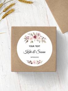 1. 初领圣体纪念贴纸，绿色植物和金色十字架感谢贴纸，可定制，洗礼套装 - 腮红花卉洗礼纪念标签贴纸，学习用品，返校季 - 彩色 - 查看 34