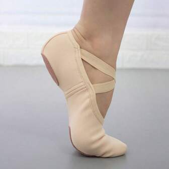 Wuyuan Stretch Canvas Ballet Shoes/Ballet Slippers With Inner Lining – Perfect Support And Comfort For Professional Dancers In Ballet, Jazz, Lyrical, Contemporary Dance, And Yoga Flexibility