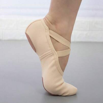 Wuyuan Stretch Canvas Ballet Shoes/Ballet Slippers With Inner Lining – Perfect Support And Comfort For Professional Dancers In Ballet, Jazz, Lyrical, Contemporary Dance, And Yoga Flexibility
