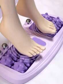 Massageador Com Rolo Duplo Massagem Pés Alívio De Fascite Plantar Relaxamento Profundo Acupuntura Shiatsu