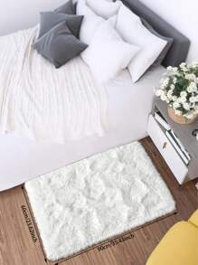 White Carpet Suitable For Living Room, Large Fluffy Bedroom Rug, Large Thick Soft Indoor Baby Carpet, Ivory Carpet For Boys And Girls Rooms, Dorms, Home Decor, Back To School