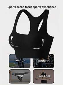 Reggiseni sportivi sexy push-up da donna, reggiseno sportivo con schiena incrociata, biancheria intima da yoga, bralette senza fili, reggiseno da palestra a prova di impatti, biancheria comoda