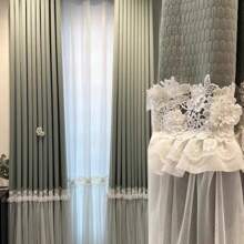 36 Zoll 3D Spitze mit dreidimensionaler Stickerei, geeignet für dekorative Vorhänge, Bekleidungsherstellung