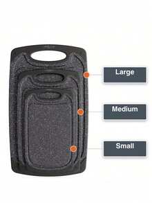 1/3PCS大理石砧板套装加厚切菜板切肉板厨房准备板熟食/生食分离家用水果切菜板准备板菜板,厨房用品 - 彩色 - 查看 5