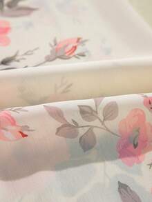 Women's Floral Print Dress - Beige - View 8