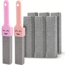 Pumice Cleaning Stone With Replaceable Handle, Toilet Cleaner, Hard Water Stain Remover, Suitable For Bathroom/Pool/Kitchen/Home Cleaning
