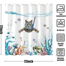 1 Stück Duschvorhang nach Maß, wasserdichter Badvorhang mit 3D-Druck, personalisierter Foto-Polyester-Badezimmerdekoration mit Haken für Dropshipping, Badezimmerdekoration, Herbstdekoration, Badezimmerzubehör, Rückkehr zur Schule