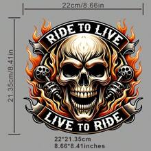 1pc/2pcs/3pcs/Skull Clothing Patch Patch Cloth DIY A-Level Washable Adhesive Cloth Heat Transfer Printing Cloth Women's/Men's T-Shirt Backpack Pillow Decoration Badge Label Baseball Hat Backpack, Etc. Available
