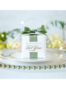 10件装方形丝带礼品盒、纪念礼品盒（带丝带）、生日活动礼品盒、派对、包装盒、礼品盒、派对珠宝包装盒、派对礼品、生日装饰、婚礼装饰、派对用品、迎婴派对、退休派对、乔迁派对、俱乐部活动礼品盒、派对用品、婚礼装饰、婚礼礼品盒 - 彩色 - 查看 9