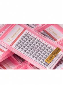 12 Rows 228PCS Premium A Shaped Spike Manga Clusters DIY Tail False Eyelashes 0.07 J D Curl 8-15mm Bottom Lash 6 7mm Natural Look Wispy Anime Cosplay Asian Style Individual False Eyelashes Extensions For Daily,Party,Makeup Tool