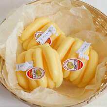 Fruit Scented Candles Charming Innovative Cheese Strawberry Banana Pear Peach Fruit Candles Home Decoration Scented Candles Fruit Scented Candles Handmade Gifts Cheese Ugly Orange Photo Props Home Decoration Gifts Valentine's Day Accompanying Gifts Birthday Candles Halloween Christmas Anniversaries Weddings And Other Occasions