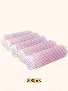 Pincel Aplicador Descartável, Microescovas, Varetas de Máscara para Cílios para Extensão de Cílios, Rosa, 50/100/200/400/600/800/1000 peças