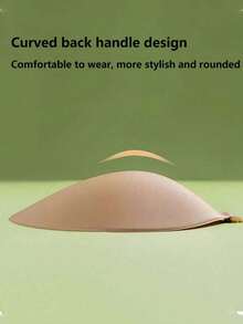 1/2/4 件粘性硅胶露背聚拢文胸，可重复使用，前扣式文胸，丰胸 - 透气亲肤罩杯，适合 A-D 罩杯，深 V 露背连衣裙 - 彩色 - 查看 5