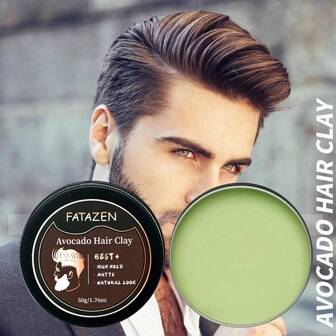  FATAZEN Avocado Bee Wax Matte Shine Finish Original Hold Strong Hair Styling Hair Wax Pomade Men's Hair Clay For Men