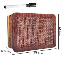 欧元现金保险库木制储蓄盒、存钱罐、现金储蓄挑战盒、木制现金盒、现金储蓄盒、成人现金储蓄盒、现金盒和目标号码现金礼品产品颜色手工制作颜色每批略有差异，不影响使用（手工制作，表面有轻微划痕），学校用品，返校 - 棕色 - 查看 14