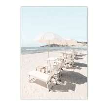 1pc/3PCS Wall Arts Posters Frameless/Framed Travel Flower Beach Landscape European Building Wall Art Canvas Painting Nordic Poster And Print Modern Pictures Living Room Home Decor Coastal Decor Coastal Decor Beach Decor ,Wall Art With Frame