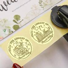 1pc Personalized Stainless Steel Embossing Stamp, Customizable Rectangle Shape For Books, Library, Office, Envelopes, Napkins, Handmade Gifts, Wedding Invitations, Birthday Presents,Back To School,School Supplies