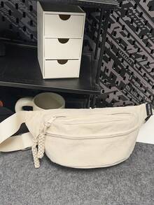 Casual Versatile Nylon Shoulder Bag, Creates A Minimalist Lightweight Sports Look, Suitable For School And Study