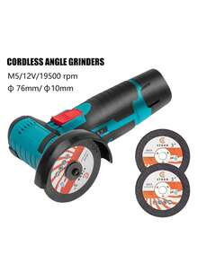 Mini Brushless Angle Grinder, Grinder, Cutter, Multi-Function Polisher Gun Style, Lithium Battery Mini Polisher - Multicolor - View 3