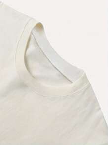 Casual T-shirt met ronde hals en korte mouwen en kreeftenprint voor dames, zomerse uitgaansoutfits