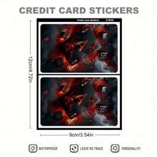 Cool Anime Spades A Gambling God No Fade Small Large Chip Sticker Film Skin Cover For Debit Credit Card Decorative Stickers - Multicolor - View 3