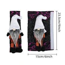 Refrigerator Door Hand Grip Covers Halloween Cute Gnome Hand Grips Protector Kitchen Decor Keep Appliance Clean - Multicolor - View 8