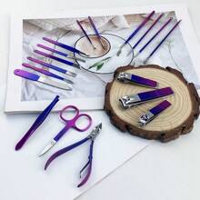 1 Set Stainless Steel Set - Modern Style Nail Clipper Set, Suitable For Travel And Beauty Care - Beauty Tools With Straight Blades, Nail Files, Scissors.