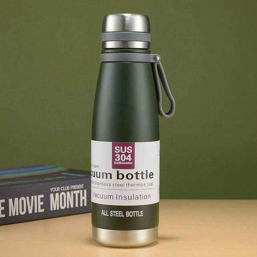 Portable Sports Water Cup Stainless Steel304  Bottle 520ml - 綠色 - 查看 1