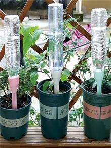 Self-Watering Spikes For Plants | Automatic Plant Waterer For Holidays & Vacations | Adjustable Drippers With Slow Release | Indoor Potted Plant Care (4 Pcs)