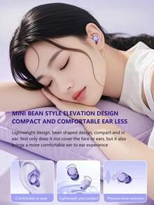 New Senyang-New Style True Wireless In-Ear Macaron Musics Earbuds Bluetooth Sleeping Headset Couples Video Earplug Mini Earbuds Comfortable TWS HIFI Dolby Bass Stereo HD Calling Earphones Adapted For Android For Cellphone Gaming Earpieces Music Smart Headphones For Valentine's Day Gift - one-size - View 4