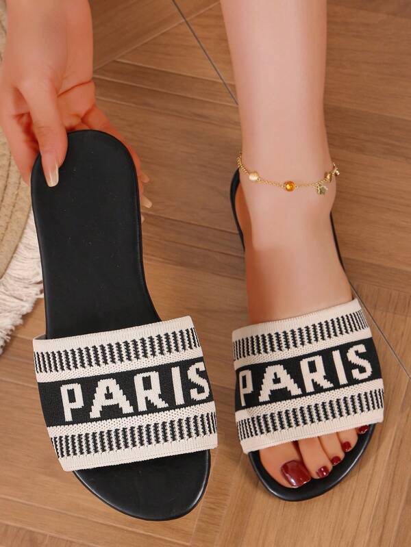 New Women's Outdoor Fashion Flat Sandals, Women's Sandals, Women's Sandals, Suitable For Valentine's Day, Suitable For Various Festivals, Holiday Home Slippers