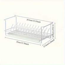 New Kitchen Storage Rack Stainless Steel Dish Drainer Storage Shelf Household Sink Dishwashing Rack Organizer Tools - Multicolor - View 9