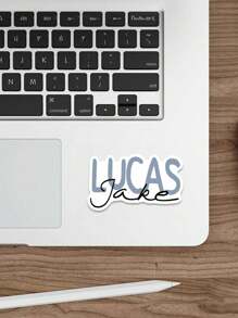 Custom Name Sticker | Personalized First And Last Name Sticker | Personalized Laptop Sticker | Water Bottle Name Sticker | Homecoming Season, Student Gifts Back To School