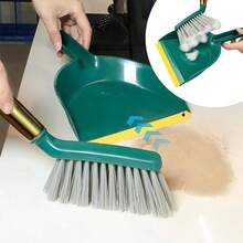 Desktop Dustpan And Brush Set, Home Use Mini Dustpan Plastic Soft Bristle Small Broom - Multicolor - View 3