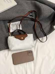 1pcmini Fashion Handbag Small Square Bag, Fashionable & Versatile Women Shoulder Bag Crossbody Bag, Solid Color Mini Purse, Fits Phone, Coins, Lipstick, Daily Use, Commute