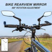 2 pièces Miroir rétroviseur pliant pour vélo de montagne, vélo de route. Miroir plat HD pour automobile. Accessoires de conduite.