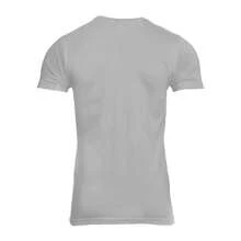 Playera manga corta de algodón de hombre con diseño impreso de un trailer para operador o chofer - Gris - Ver 2