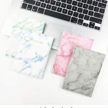 Marble Pattern Leather Passport Cover, PU Leather Passport Holder, Sewn Single Side Passport Case