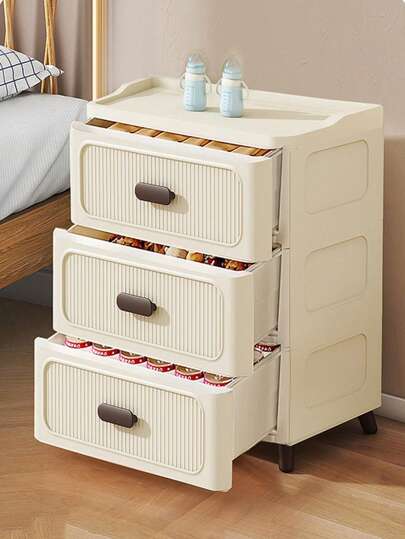 1 szt. Wyjmowana wielowarstwowa szafka do przechowywania szuflad, odpowiednia do użytku domowego i biurowego, organizer na przekąski i zabawki pod biurkiem, wielofunkcyjna szafka do przechowywania z szufladami - idealna do bielizny, kosmetyków i niezbędnych rzeczy do sypialni - trwała plastikowa szafka do przechowywania, 5 opcji rozmiarów